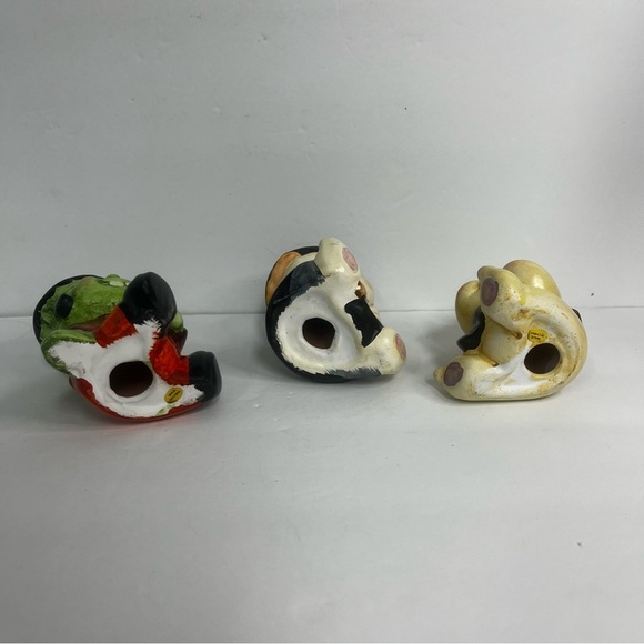 kitschy halloween witch baby frankenstein ghost  ceramic 60s whimsical htf - Picture 5 of 5